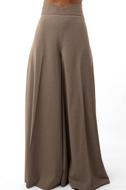 PANTALONI DIN AMESTEC DE LÂNĂ VIRGINĂ
