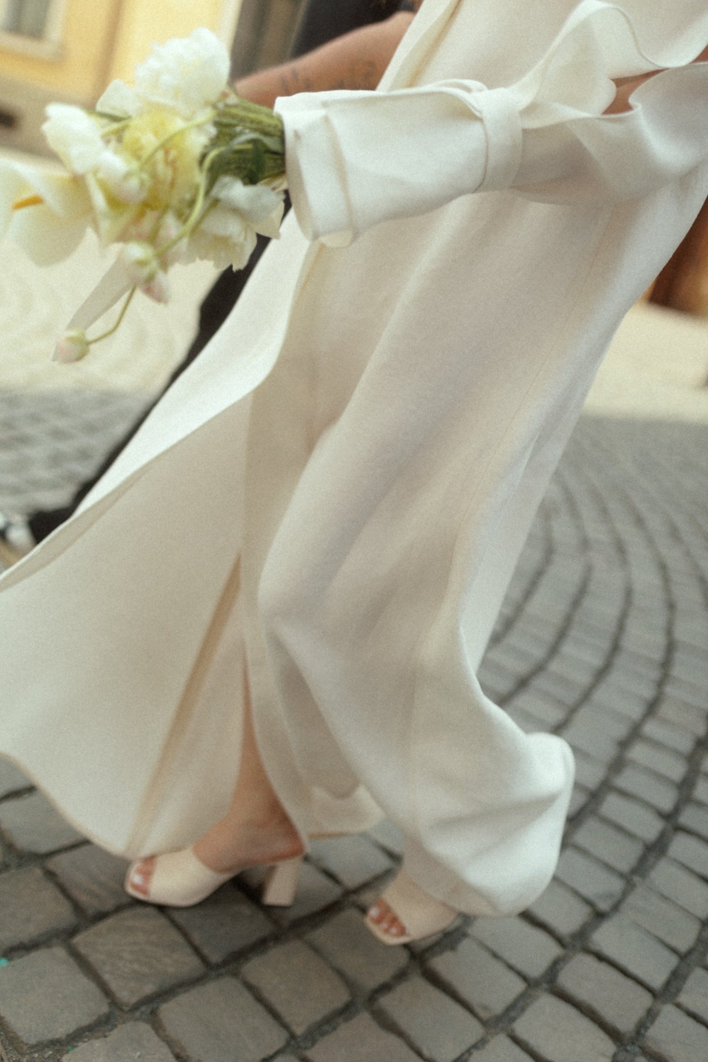 ROCHIE LUNGĂ DIN CÂNEPĂ IVORY