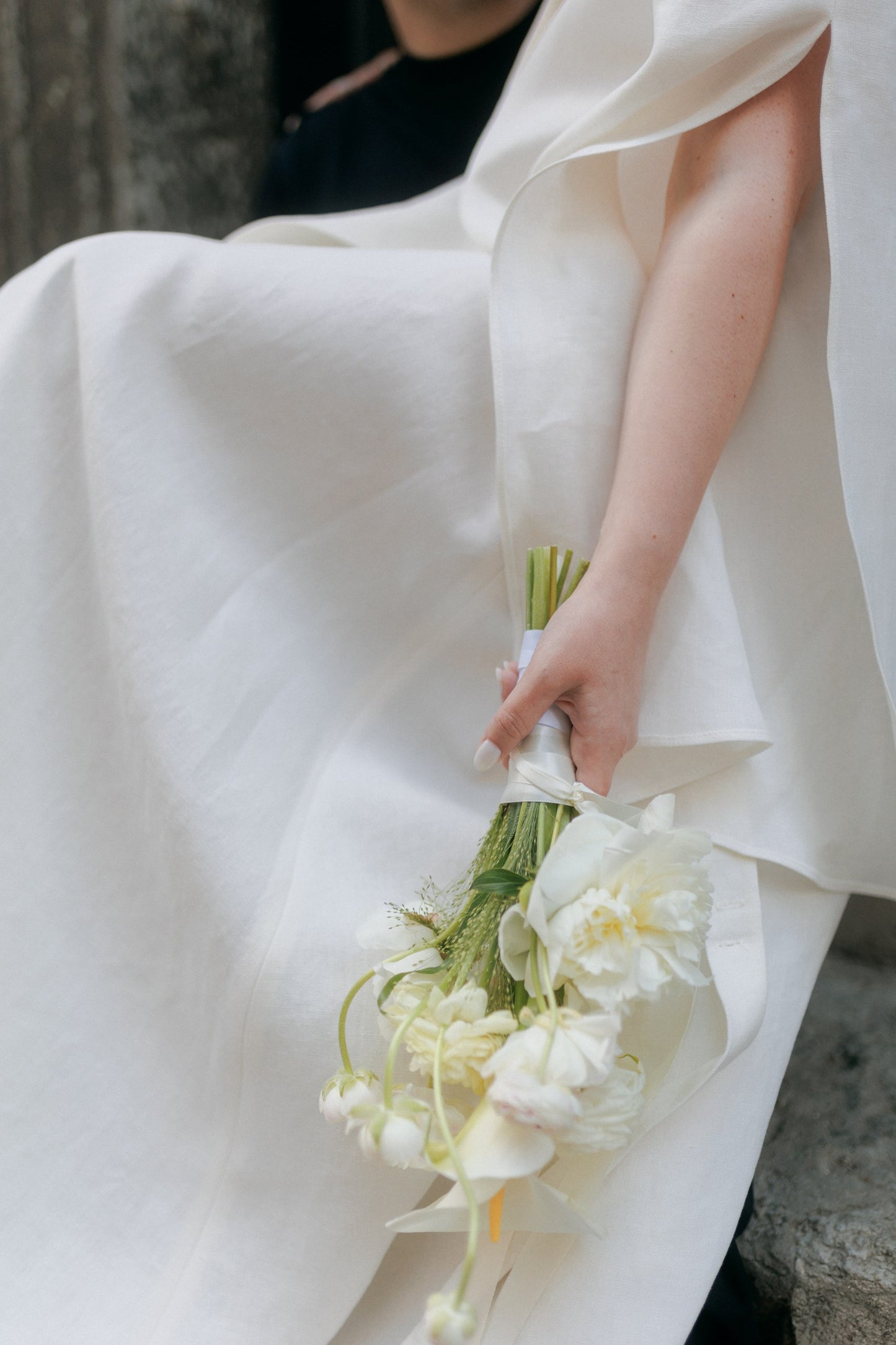 ROCHIE LUNGĂ DIN CÂNEPĂ IVORY