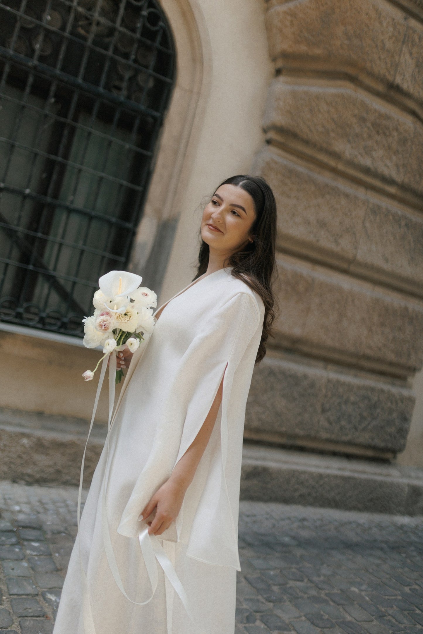 ROCHIE LUNGĂ DIN CÂNEPĂ IVORY