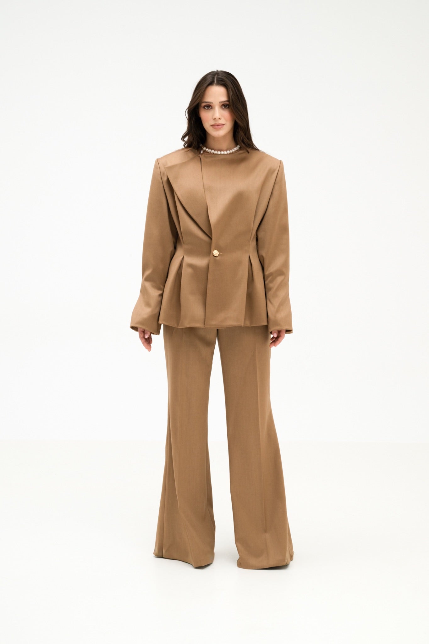 CAMEL BLAZER 100% WOOL