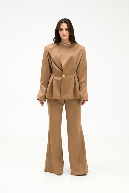 CAMEL TROUSERS 100% WOOL